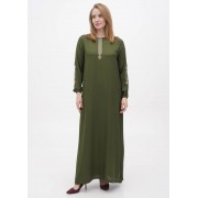 Оливкова (хакі) кежуал сукня Juliet deluxe однотонна 33438